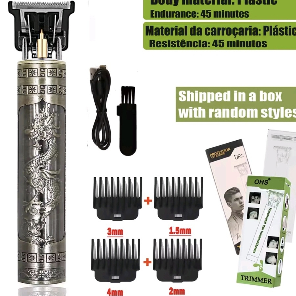 Oh Silver Dragon Design Hair Trimmer
